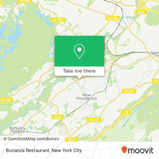Mapa de Bonanza Restaurant