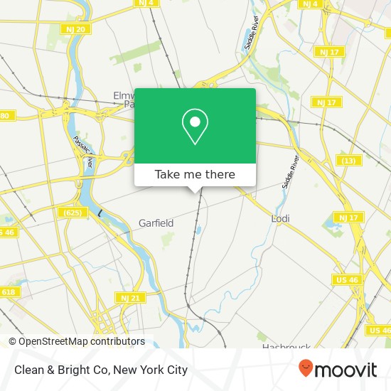 Mapa de Clean & Bright Co
