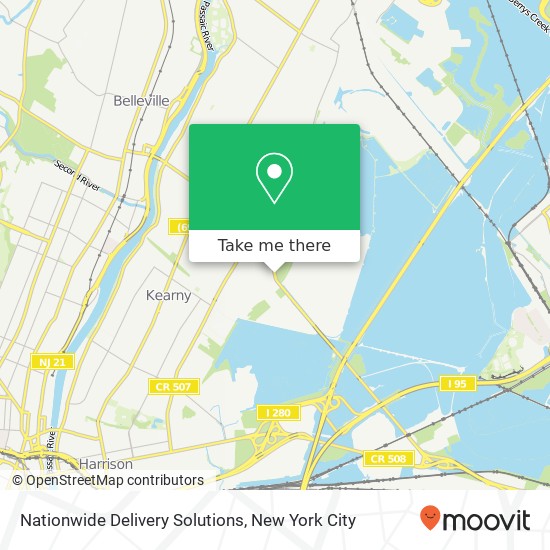 Mapa de Nationwide Delivery Solutions