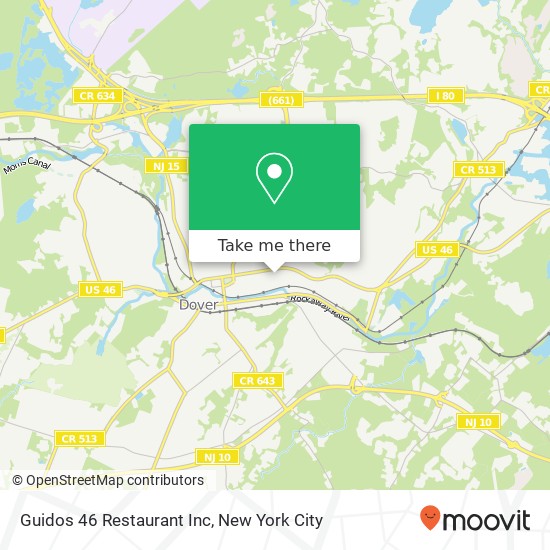 Guidos 46 Restaurant Inc map