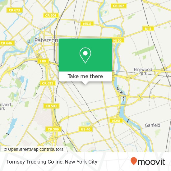 Tomsey Trucking Co Inc map