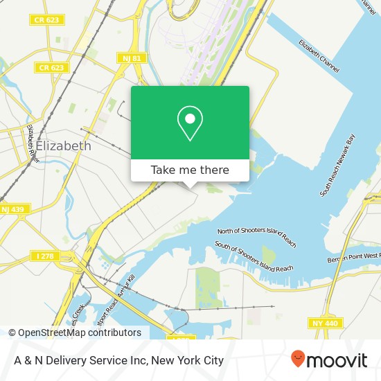 A & N Delivery Service Inc map