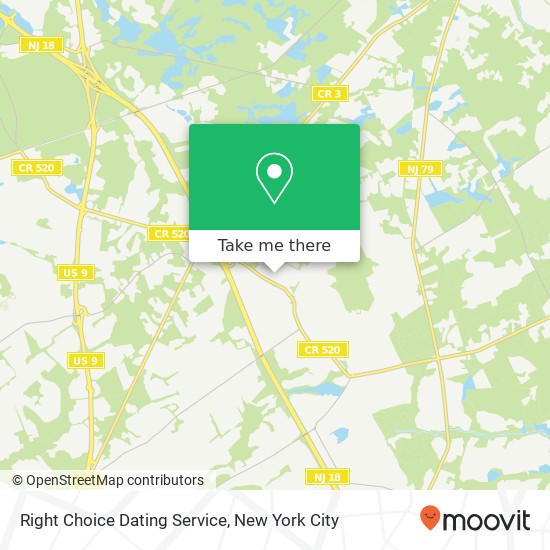 Mapa de Right Choice Dating Service