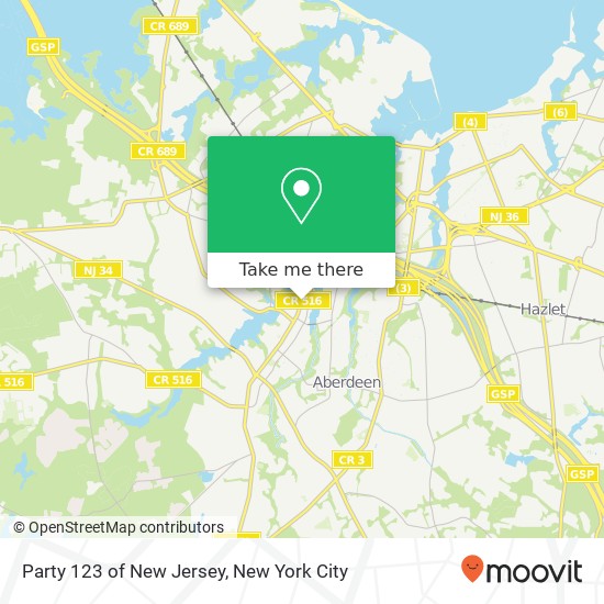 Party 123 of New Jersey map