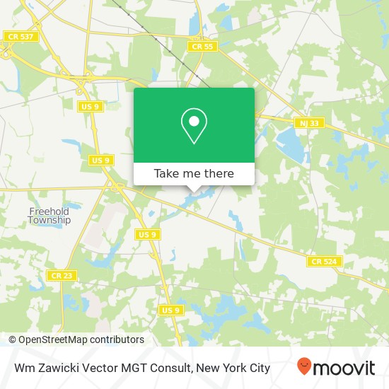 Wm Zawicki Vector MGT Consult map