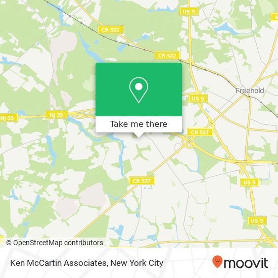 Ken McCartin Associates map