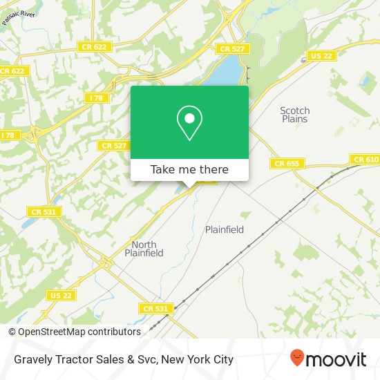 Gravely Tractor Sales & Svc map