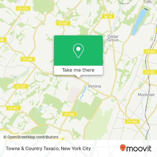 Mapa de Towne & Country Texaco