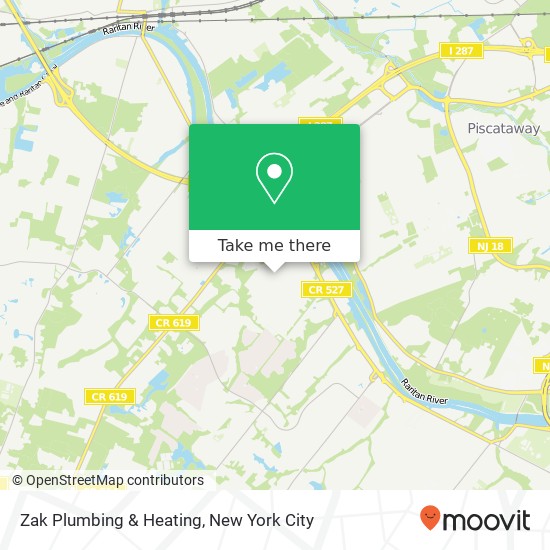 Zak Plumbing & Heating map