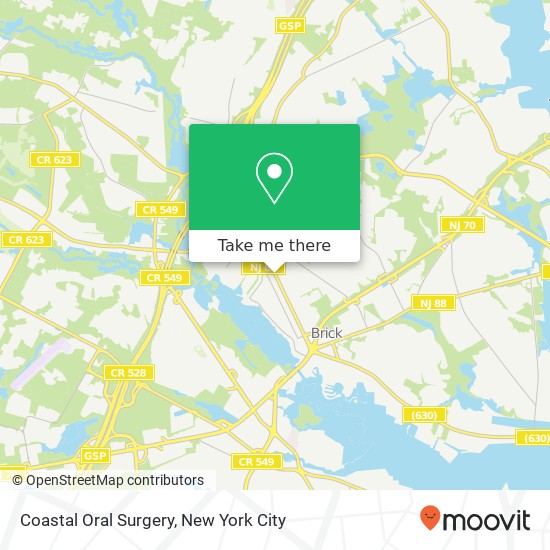Coastal Oral Surgery map