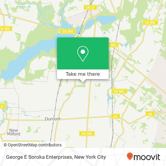 George E Soroka Enterprises map