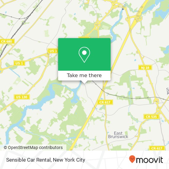 Sensible Car Rental map