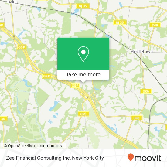 Zee Financial Consulting Inc map