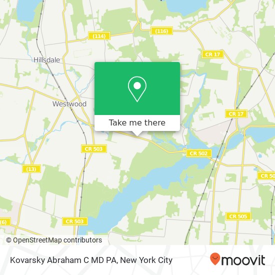 Kovarsky Abraham C MD PA map