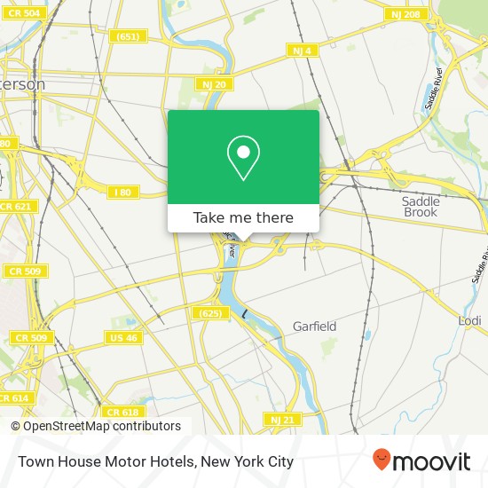 Town House Motor Hotels map