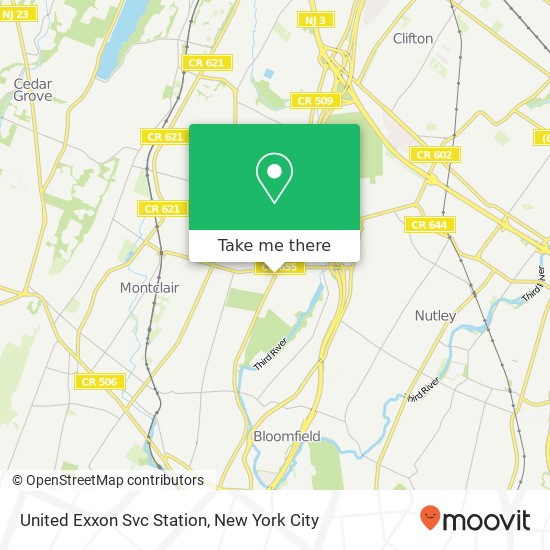 Mapa de United Exxon Svc Station