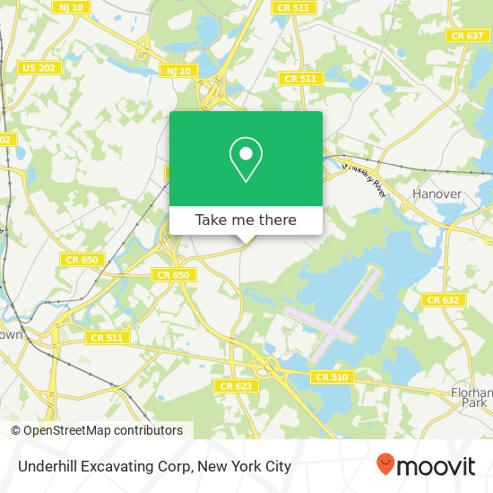 Underhill Excavating Corp map