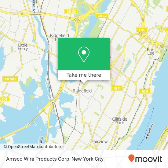 Amsco Wire Products Corp map