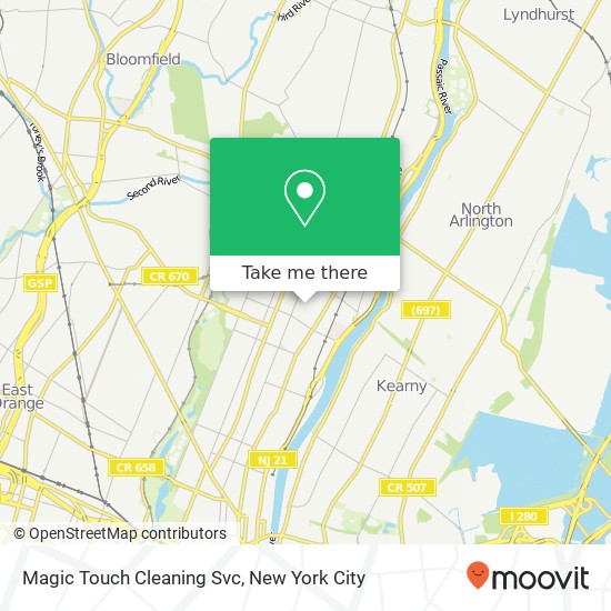 Mapa de Magic Touch Cleaning Svc