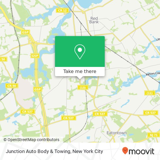 Junction Auto Body & Towing map