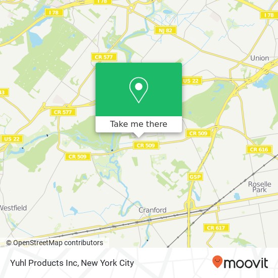 Yuhl Products Inc map