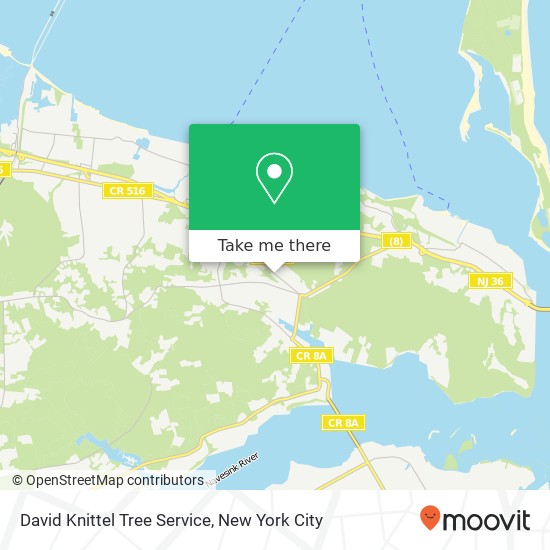 David Knittel Tree Service map
