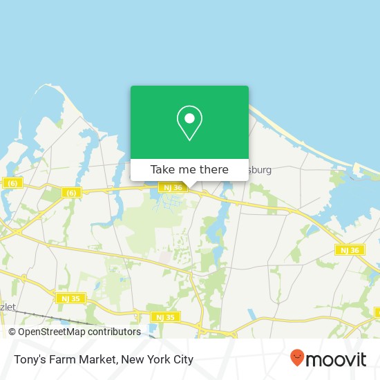Tony's Farm Market map