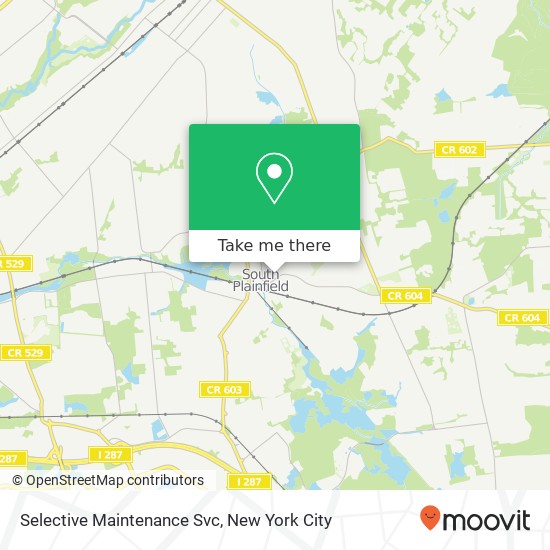 Selective Maintenance Svc map