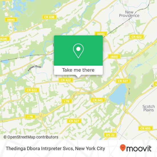 Mapa de Thedinga Dbora Intrpreter Svcs