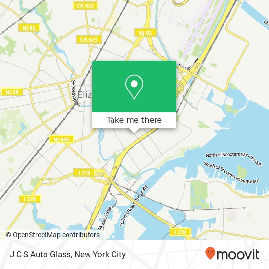 J C S Auto Glass map