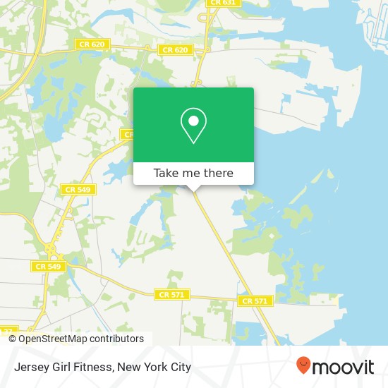 Jersey Girl Fitness map