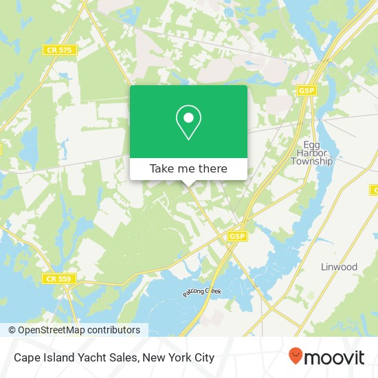 Mapa de Cape Island Yacht Sales