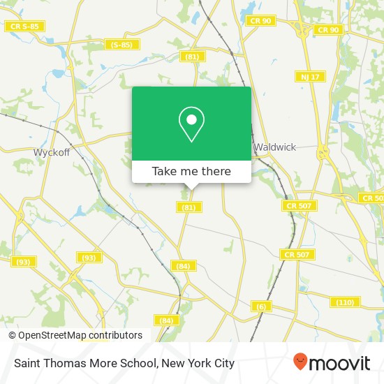 Mapa de Saint Thomas More School