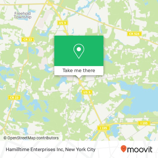 Hamilltime Enterprises Inc map