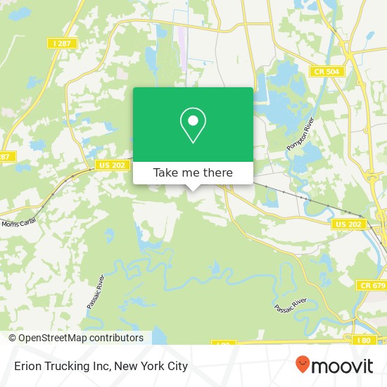 Erion Trucking Inc map