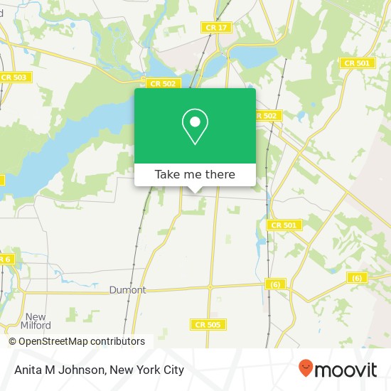 Anita M Johnson map