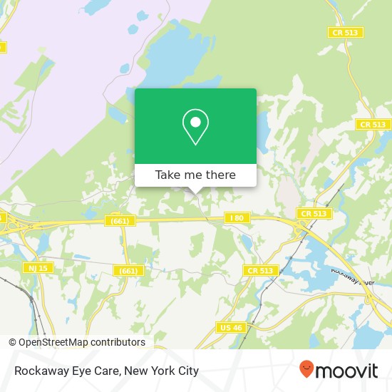 Rockaway Eye Care map