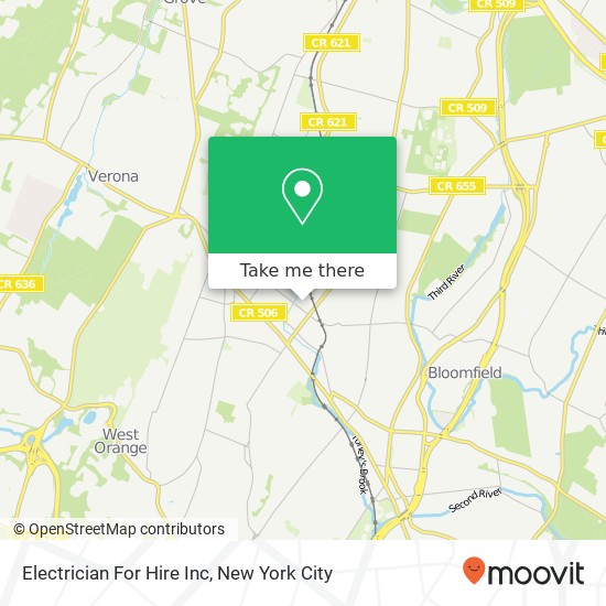 Electrician For Hire Inc map