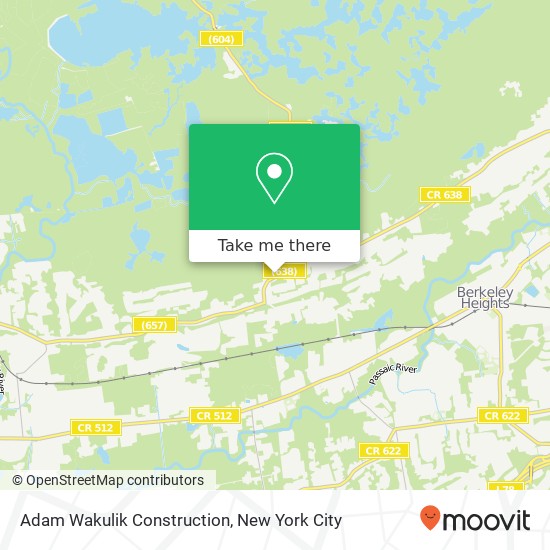 Mapa de Adam Wakulik Construction