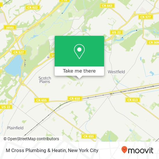 M Cross Plumbing & Heatin map