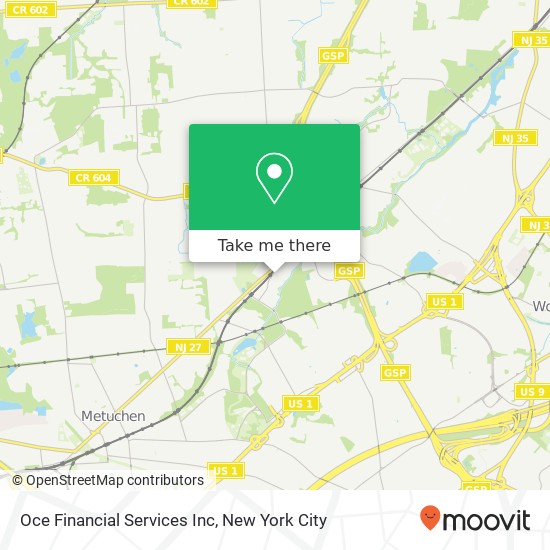 Oce Financial Services Inc map