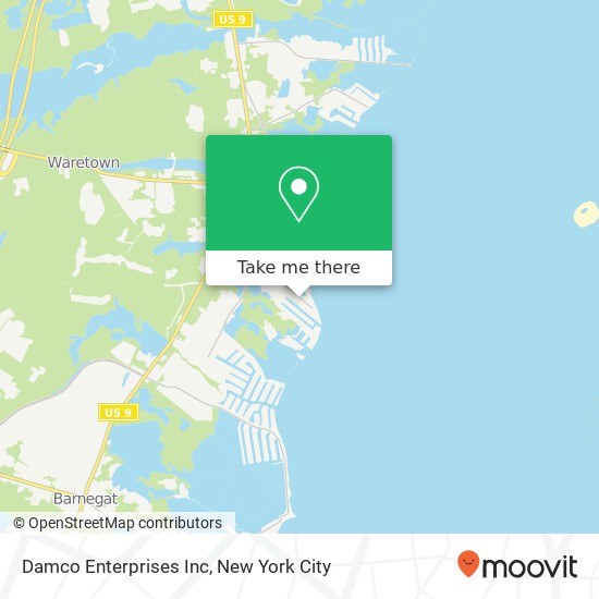 Damco Enterprises Inc map