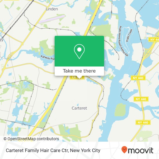 Carteret Family Hair Care Ctr map
