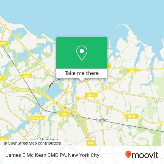 James E Mc Kean DMD PA map