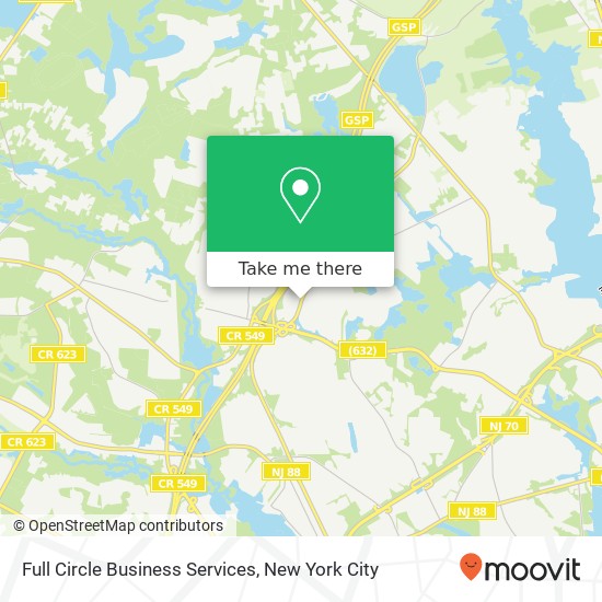 Full Circle Business Services map