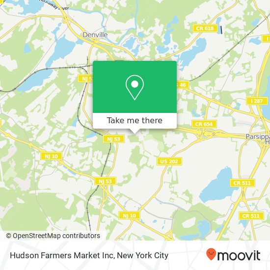 Mapa de Hudson Farmers Market Inc
