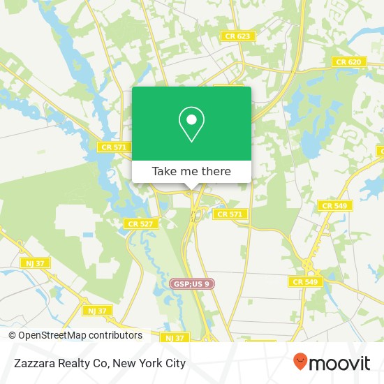 Zazzara Realty Co map