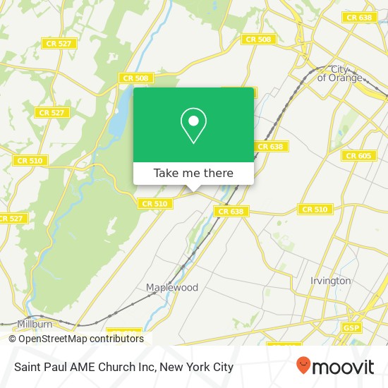 Mapa de Saint Paul AME Church Inc