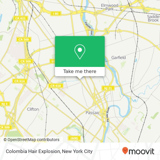 Mapa de Colombia Hair Explosion