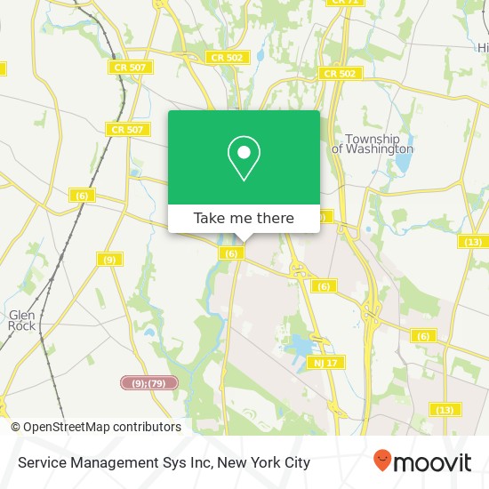Service Management Sys Inc map